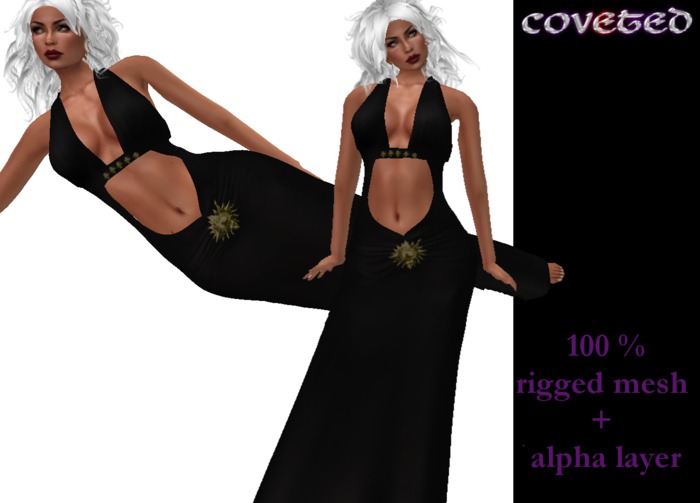 COVETED!  BLACK CUTOUT DRESS