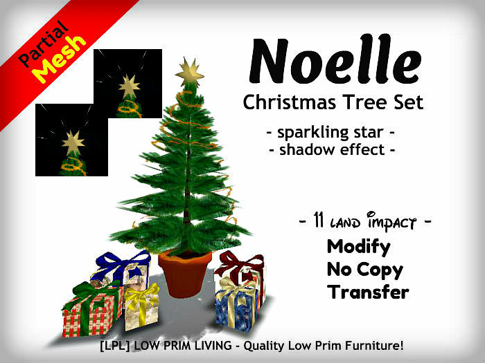 Christmas - Noelle Christmas Tree Set (gift boxes, tree skirt, holiday, yuletide)