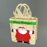 Happy Holidays Santa Paper Giftbag