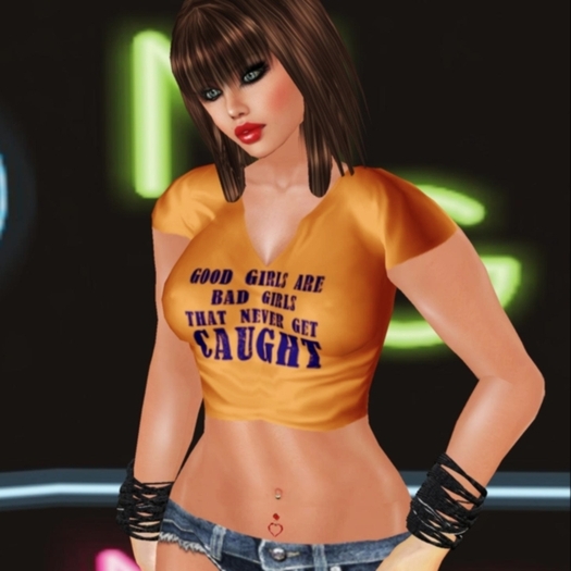 Orange Good Girl's T