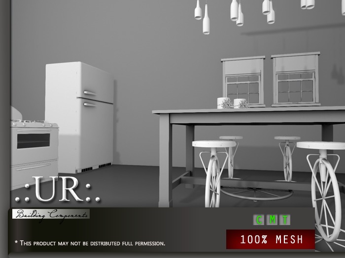.:UR:. Kitsch Kitchen - Full Set (full perm mesh)