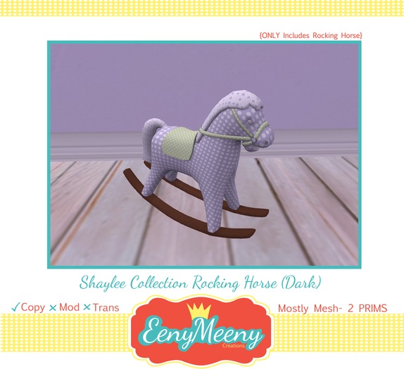 { Eeny Meeny } Shaylee Collection Rocking horse (Dark) Boxed