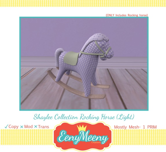 { Eeny Meeny } Shaylee Collection Rocking Horse (Light) Boxed