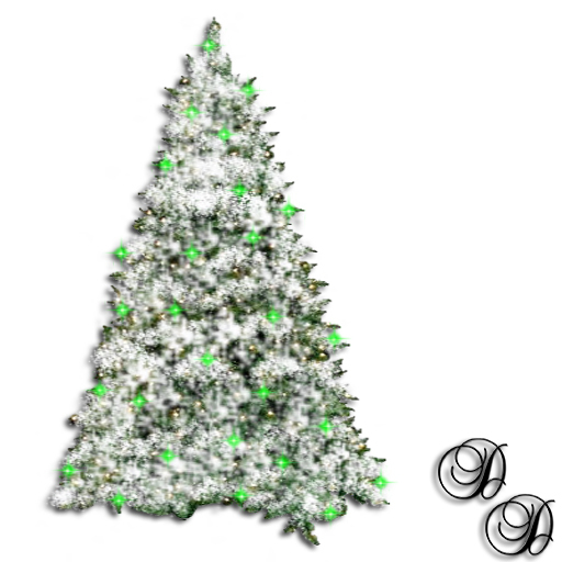 Snowed  Green Twinkling Tree