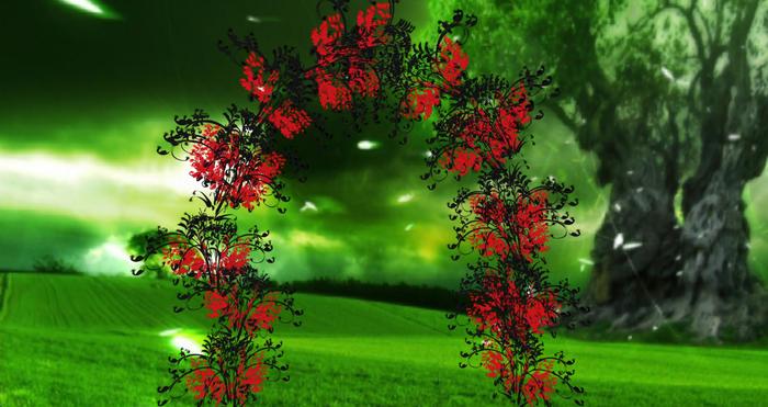 arche gothic rouge/noir