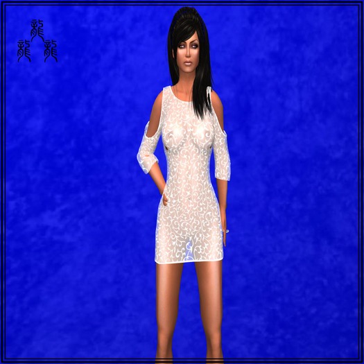 LaceMiniDress(white)-Dragons'