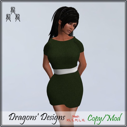 Emerald Green Mini Dress