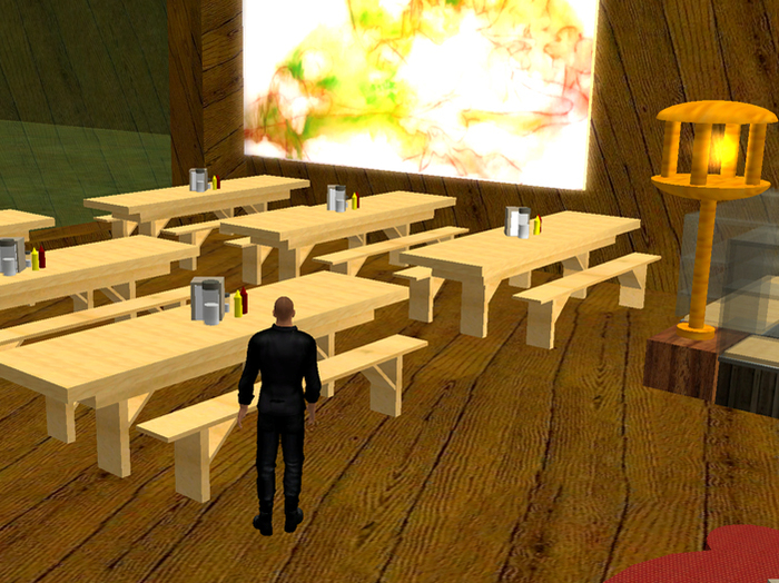 All-Prim Roadkill Cafe Shaker Table & Benches FULL PERM by ej gold