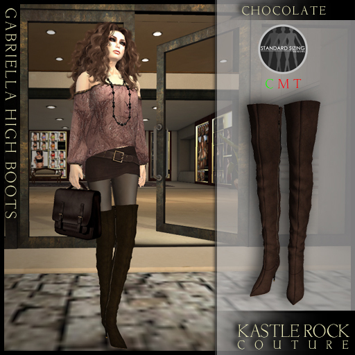 :KR: Gabriella Boots - Chocolate