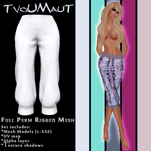 Women's Capris (Full Perm/Rigged Mesh)