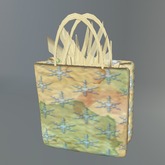 Snowflake Grungy Paper Giftbag B box