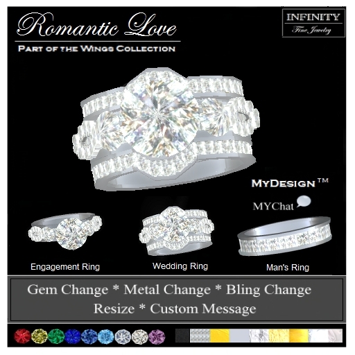 *INFINITY*  * Wedding Ring * Romantic Love PRESENT BOXED