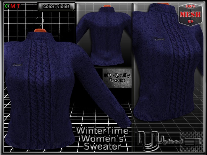 Upload[_]:: - WinterTime Women's Sweater (violet)