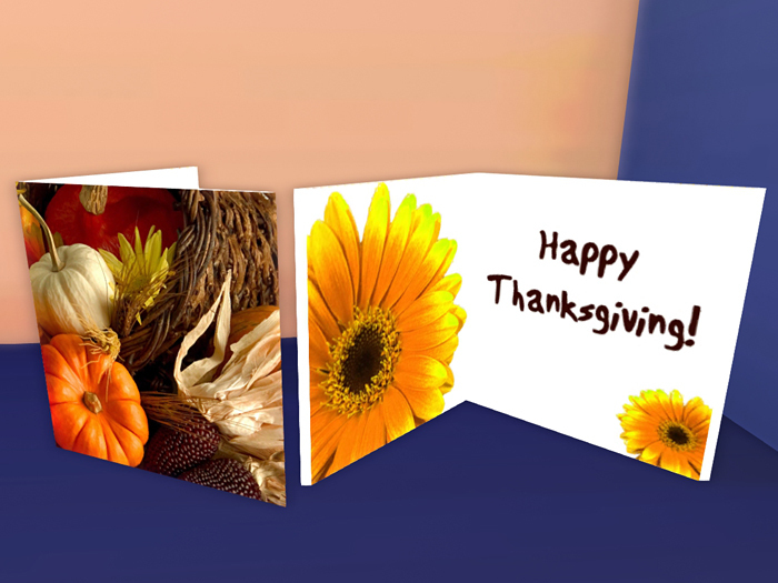 Thanksgiving Card (Cornucopia) - Customizable Thanksgiving greeting card