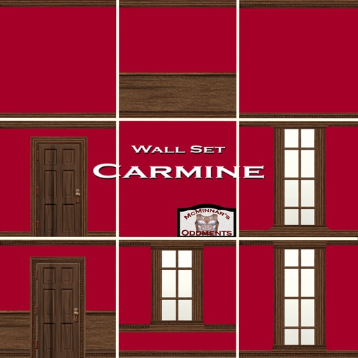Carmine wall set