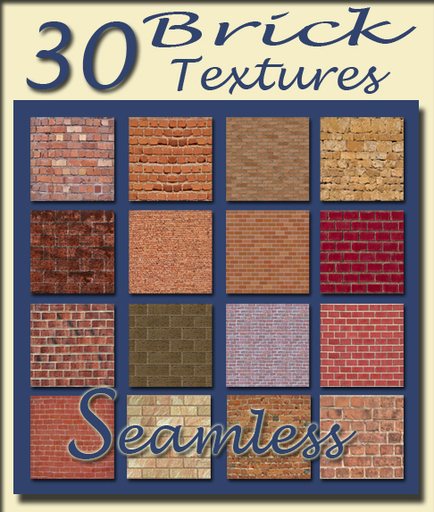 30 seamless  brick textures