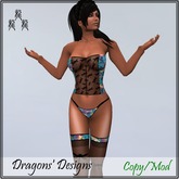 Duuckie Wash Dragonflies Corset