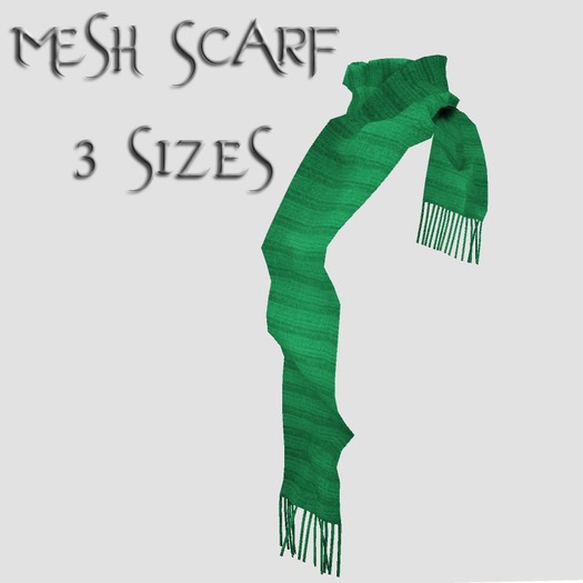 *SOIR* Mesh Scarf Green