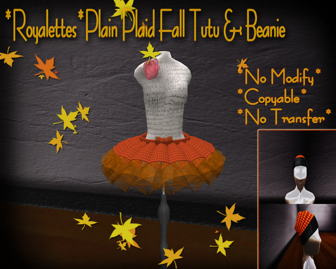 *Royalettes*Fall Tutu & Beanie (Boxed)