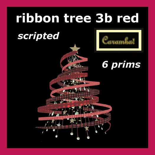 Christmas ribbon tree 3b (red) - scripted