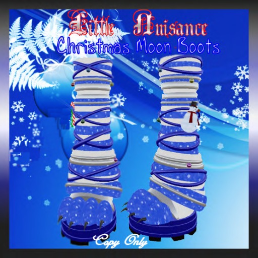 Little Nuisance:Christmas Moon Boots