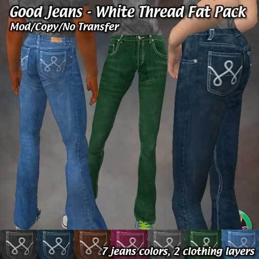 R(S)W - Good Jeans: White Thread Fat pack