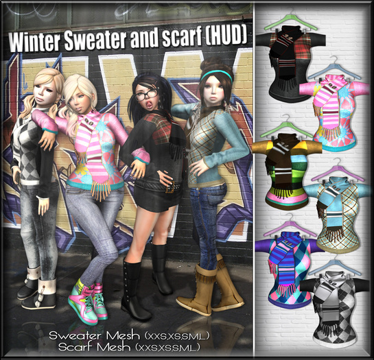 NS:: Winter Sweater and Scarf (HUD)