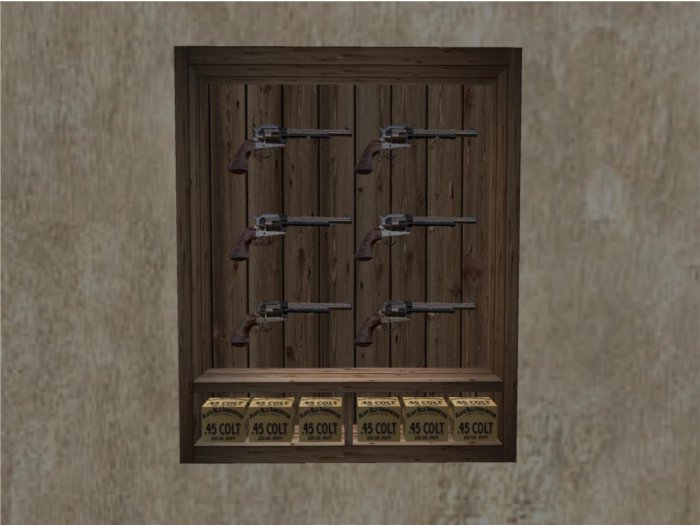 Old West Colt Cabinet