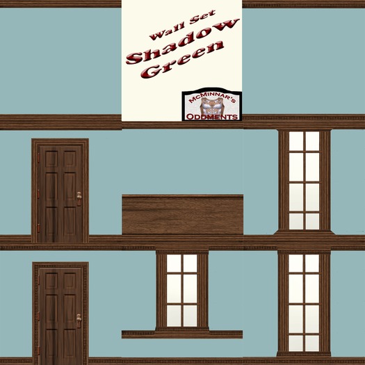 Shadow Green wall set