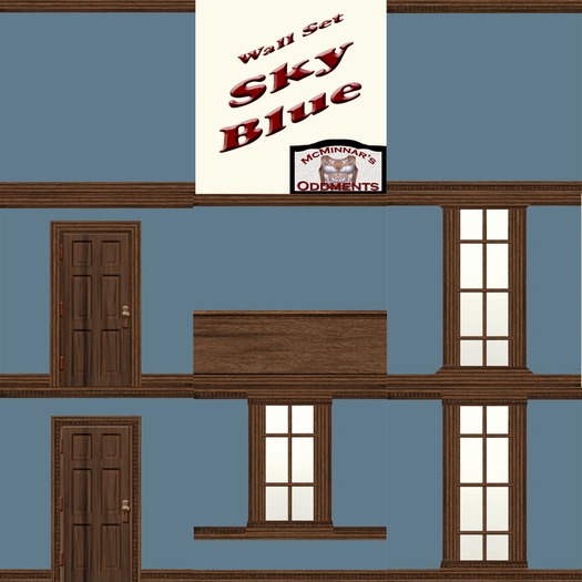 Sky Blue wall set
