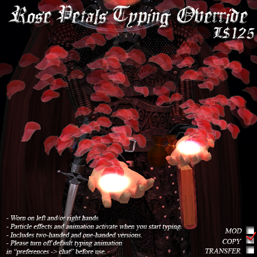 Rose Petals Typing Override