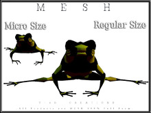 T-3D Creations [ Frogs - Micro and Regular Size ] MESH - Full Perm -