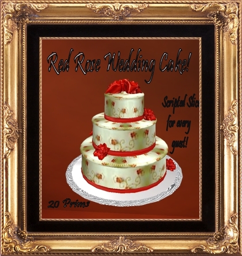 Red Rose Wedding Cake