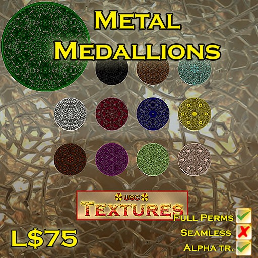 USC Textures - Metal Medallions