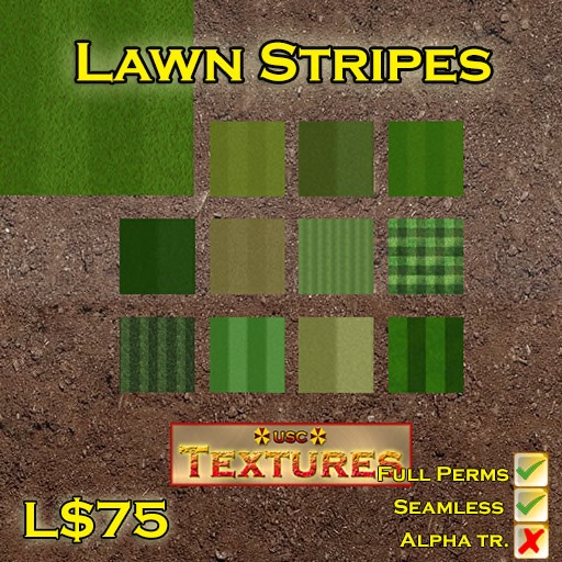 USC Textures - Lawn Stripes 
