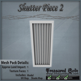 -TC- Shutter Piece 2 Mesh 50% Discount!!