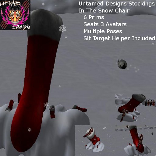 Untamed Designs Stockings In The Snow Chair BOX