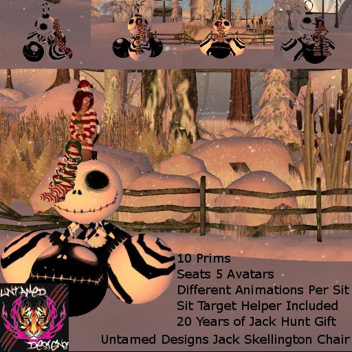 Untamed Designs Jack Skellington Chair BOX