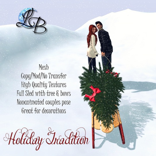 **LunaBlue - Holiday Tradition Pose (Mesh)