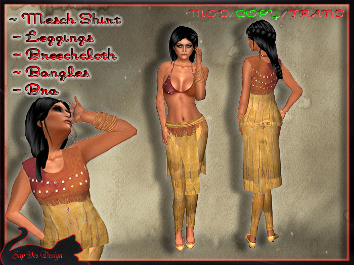 Native maiden leather Outfit  [Nr. 1547 Parcel]