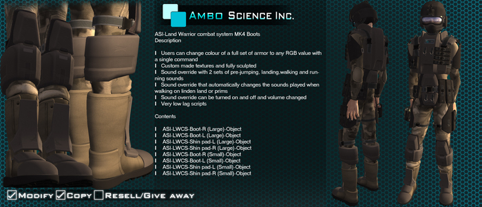ASI-Land Warrior combat system MK4 Boots
