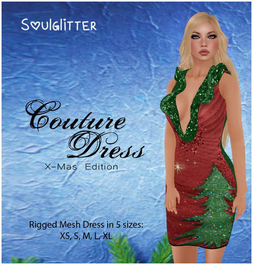 GIFT *Soulglitter* Couture Dress X-Mas