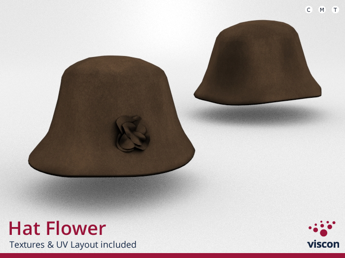*viscon* Mesh Hat Flower