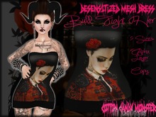 {C.C.M.} Desensitized Mesh Minidress - Bull Fight Her