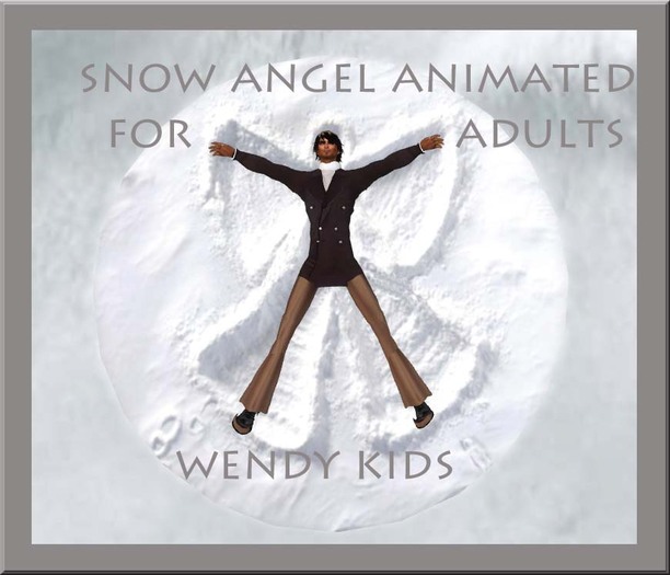 SNOW ANGEL ANIMATED RUG