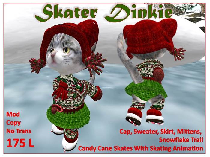 Skater Dinkie Girl RedGreen