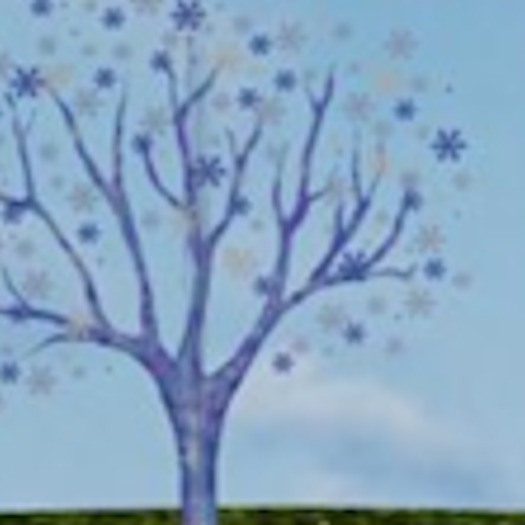 Winter Tree Light Blue