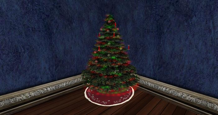 AD White Christmas Tree - Snow