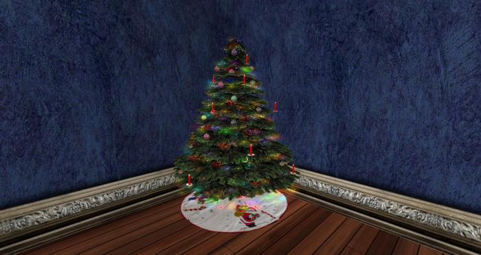 AD White Christmas Tree - Snow