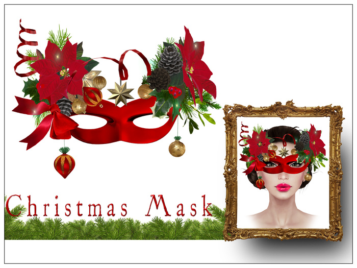 Boudoir Christmas -Christmas Mask